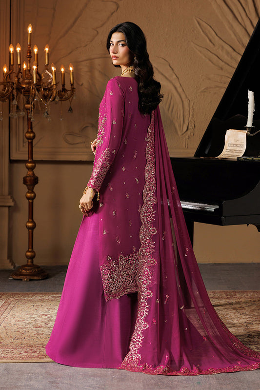 EA Premium Chiffon Emb Adda Work 3 Piece Unstitched Suit