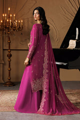 EA Premium Chiffon Emb Adda Work 3 Piece Unstitched Suit