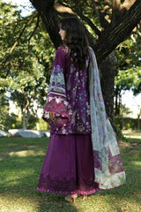 EF GL-71067 Premium Printed Lawn Emb 3 Piece Unstitched Suit With Chiffon Dupatta 2026