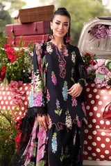 MB GL-71045 Premium Printed Lawn Emb 3 Piece Unstitched Suit With Chiffon Dupatta 2026