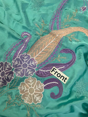 EN Kaftan Trending Article 2pcs Shamooz Silk Unstitch Suit