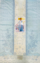 QK GL-71058 Premium Lawn Emb Chikankari 3 Piece Unstitched Suit With Organza Dupatta 2026