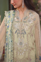 MB GL-71051 Premium Chiffon Emb 3 Piece Unstitched Suit With Printed Chiffon Dupatta 2026