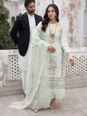 Goodluck GL-7165 Premium Lawn Cotton Chikankari Emb 3 Piece Unstitched Suit With Khaddi Net Dupatta 2026