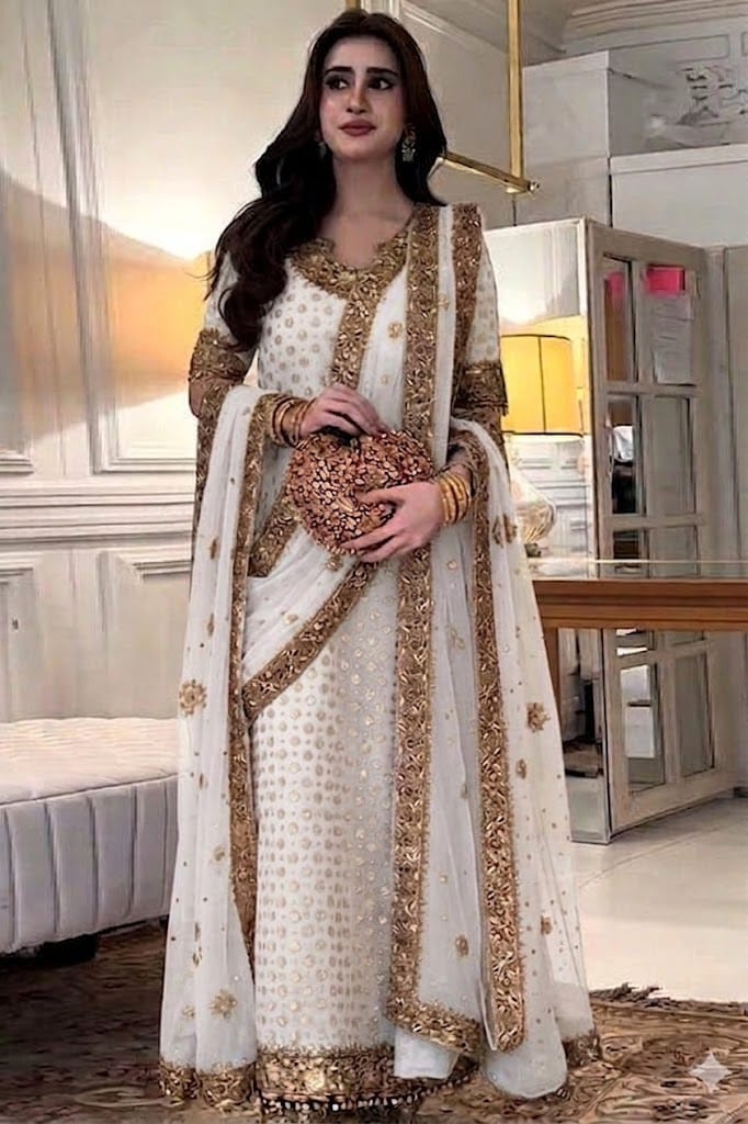 HS GL-71081 Premium Bamber Chiffon Emb 3 Piece Unstitched Suit With Emb Dupatta 2026