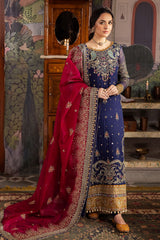 NR GL-71040 Premium Chiffon Emb 3 Piece Unstitched Suit With Organza Dupatta 2026
