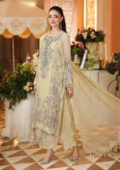 MB-024 | Luxury Chiffon 3 Piece Unstitched Suit 2026 – Heavy Adda Work