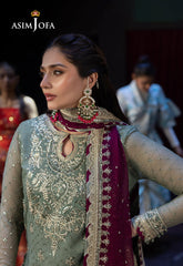 AJ Chiffon Sequence 3 Piece Unstitched Suit