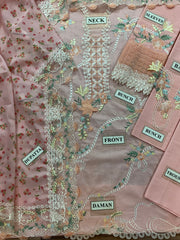 CR Premium Cotton Chikankari Emb 3 Piece Suit 2026
