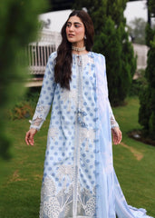 SAR-031 | Luxury Lawn 3 Piece Unstitched Suit 2026 – Chiffon Dupatta