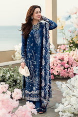 QK GL-71078 Premium Lawn Emb Chikankari 3 Piece Unstitched Suit With Jacquard Dupatta 2026