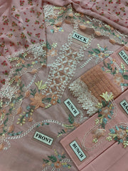 CR Premium Cotton Chikankari Emb 3 Piece Suit 2026