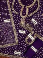BR GL-71063 Premium Chiffon Emb 3 Piece Unstitched Suit With Chiffon Dupatta 2026