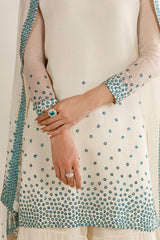 JZ GL-7153 Premium Chiffon Emb 3 Piece Unstitched Suit With Silk Trouser 2026