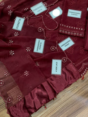 Crimson GL-71036 Premium Chiffon Emb 3 Piece Unstitched Suit With Chiffon Dupatta 2026