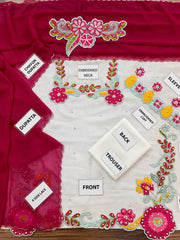 SA Premium Shamoz Silk Emb 3 Piece Suit