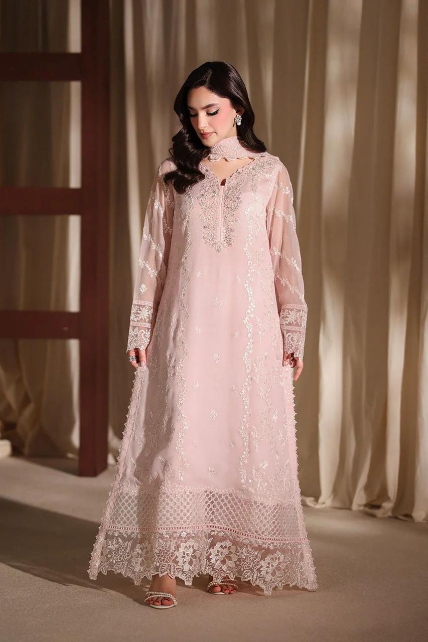 AZ Premium Chiffon Sequence Emb 3 Piece Unstitched Suit 2026
