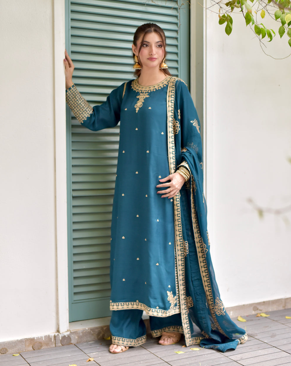 KF GL-71061 Premium Chiffon Emb 3 Piece Unstitched Suit With Emb Dupatta 2026