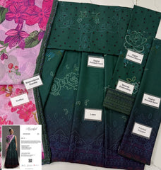 Zara Shahjahan GL-7101 Printed Lawn 3 Piece Unstitched Suit With Printed Chiffon Dupatta 2026