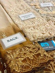MB GL-7154 Premium Chiffon Emb 3 Piece Unstitched Suit With Chiffon Dupatta 2026
