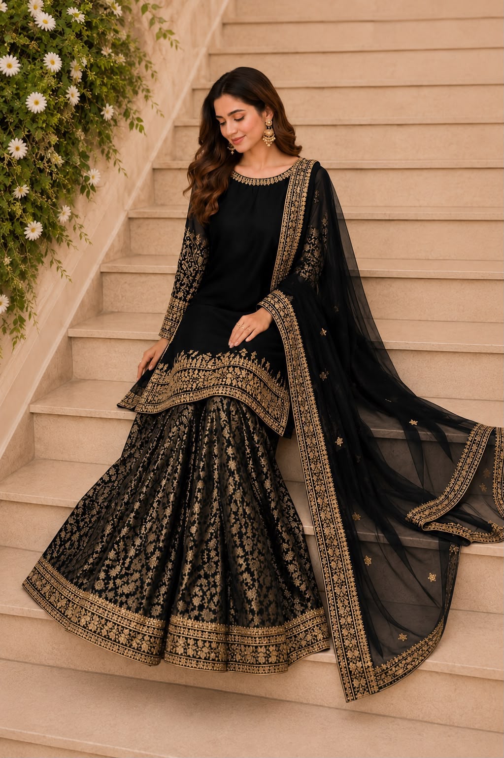 LHS GL-71060 Premium Chiffon Emb 3 Piece Unstitched Suit With Emb Dupatta 2026