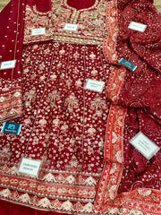 BC-CH14-05 | Chantele Chiffon 3 Piece Unstitched Suit 2026 – Heavy Sequin Work