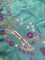 EN Kaftan Trending Article 2pcs Shamooz Silk Unstitch Suit