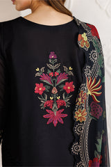 IZ GL-71037 Premium Chiffon Emb 3 Piece Unstitched Suit With Digital Silk Dupatta 2026