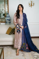 FR GL-71010 Premium Lawn Emb 3 Piece Unstitched Suit With Chiffon Dupatta 2026