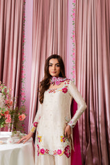 SA Premium Shamoz Silk Emb 3 Piece Suit