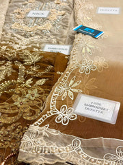 MB GL-7154 Premium Chiffon Emb 3 Piece Unstitched Suit With Chiffon Dupatta 2026
