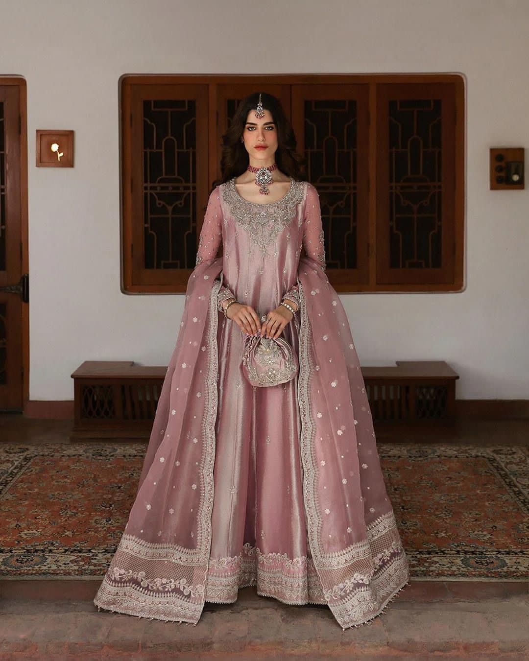 NR GL-71041 Premium Chiffon Emb 3 Piece Unstitched Suit With Organza Dupatta 2026