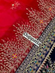 NR GL-71040 Premium Chiffon Emb 3 Piece Unstitched Suit With Organza Dupatta 2026
