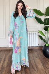 EN Kaftan Trending Article 2pcs Shamooz Silk Unstitch Suit