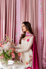 SA Premium Shamoz Silk Emb 3 Piece Suit