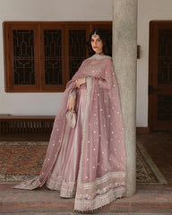 NR GL-71041 Premium Chiffon Emb 3 Piece Unstitched Suit With Organza Dupatta 2026