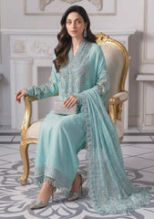 M.B GL-71013 Premium Chiffon Emb 3 Piece Unstitched Suit With Chiffon Dupatta 2026