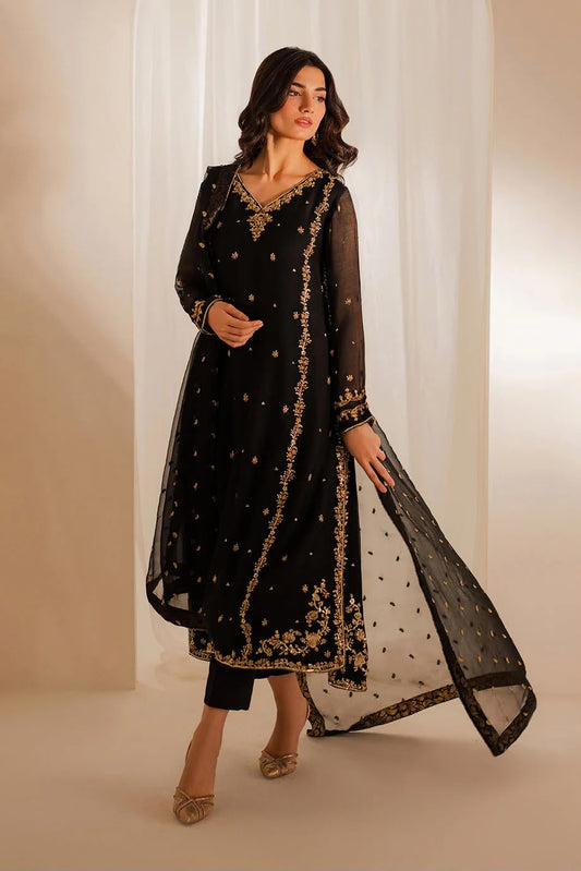IZ  GL-71076 Premium Chiffon Emb 3 Piece Unstitched Suit With Chiffon Dupatta 2026