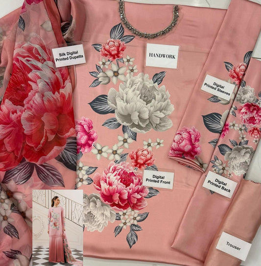 LL GL-71025 Premium Silk Emb 3 Piece Unstitched Suit With Silk Dupatta 2026