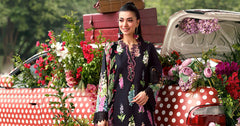 MB GL-71045 Premium Printed Lawn Emb 3 Piece Unstitched Suit With Chiffon Dupatta 2026