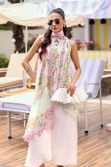 MB GL-71028 Premium Printed Lawn Emb 3 Piece Unstitched Suit With Chiffon Dupatta 2026