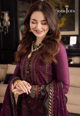 AJ GL-71057 Premium Chiffon Emb 3 Piece Unstitched Suit With Chiffon Dupatta 2026