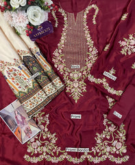 ET Kaftan Premium Shamoz Silk Emb Kaftan 2 Piece Suit