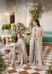 MB GL-71064 Premium Chiffon Emb 3 Piece Unstitched Suit With Chiffon Dupatta 2026