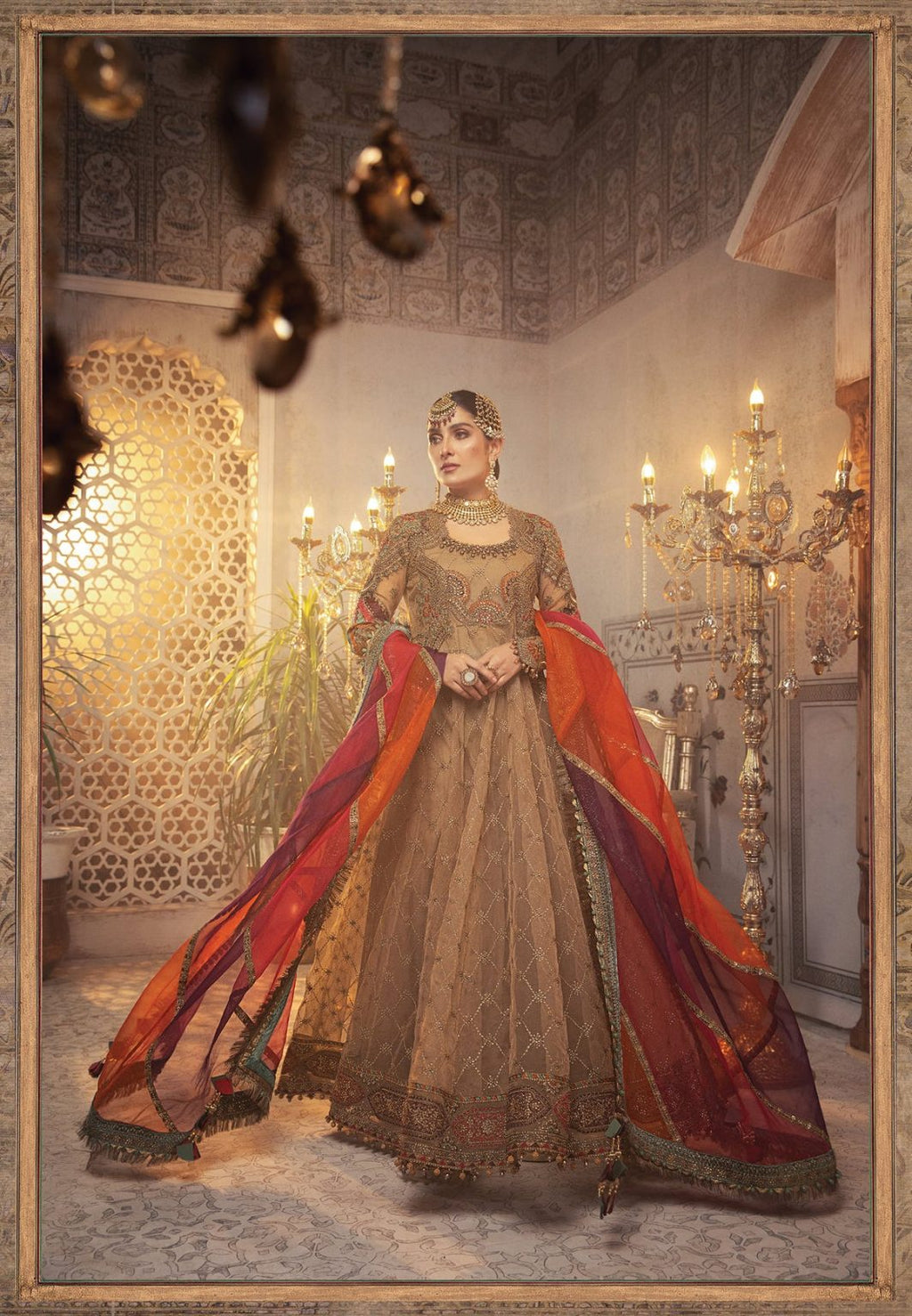 MARIA B Maxi Organza Fully Embroidery