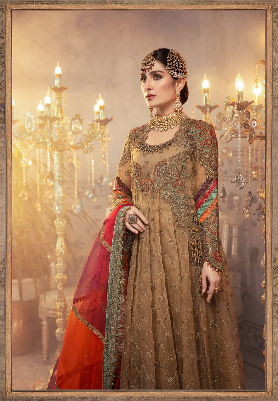 MARIA B Maxi Organza Fully Embroidery