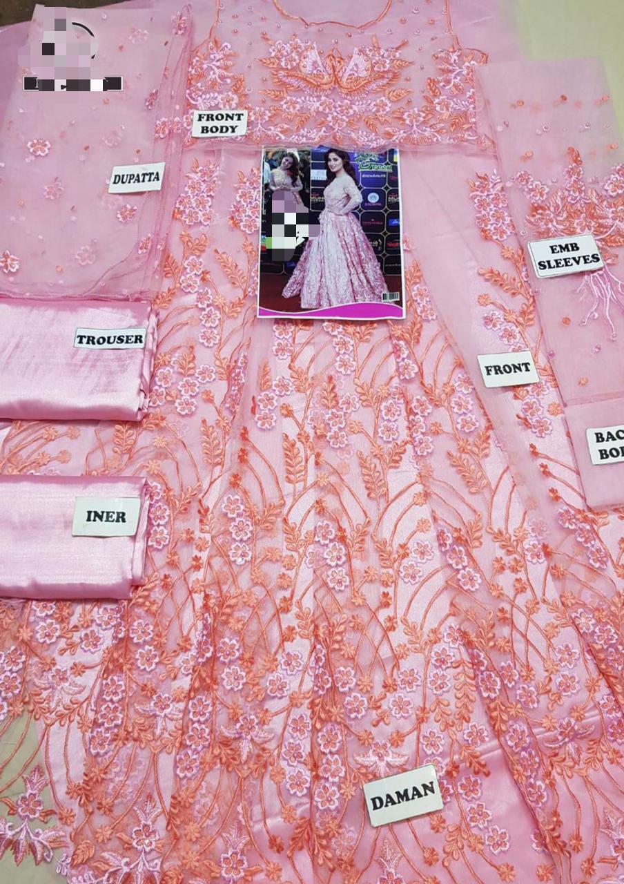 SAJAL ALI MAXI NET FABRIC DRESS