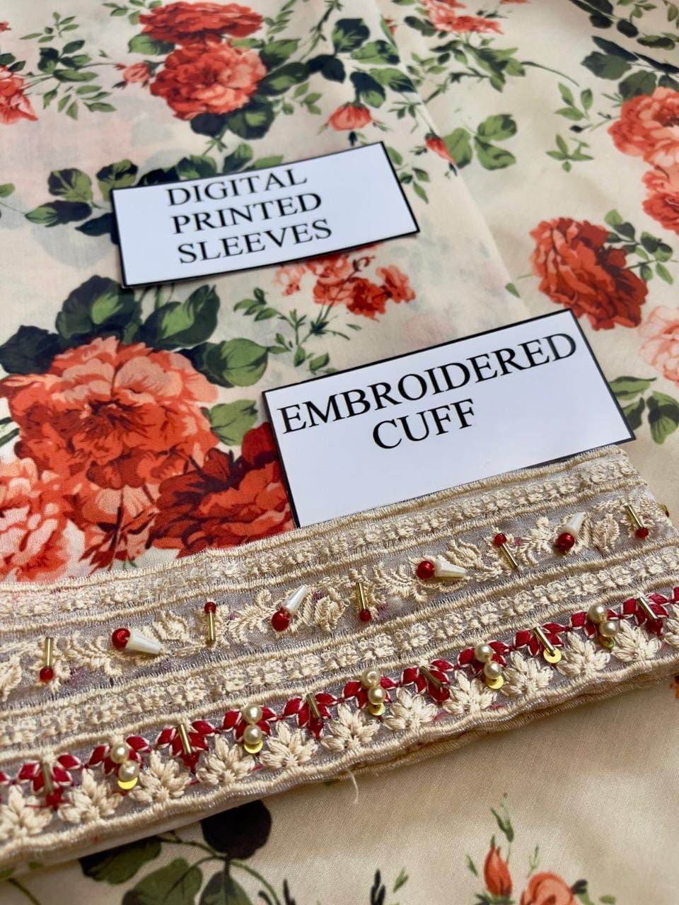 Designer Swiss Lawn Printed Dress for Women