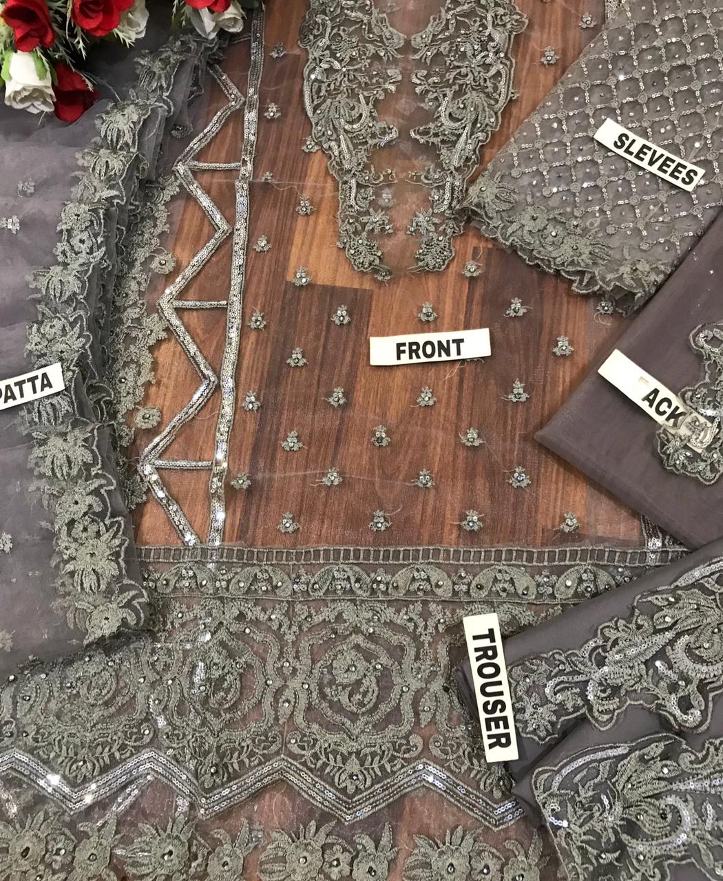 ZAINAB CHOTANI RED SUIT 1215