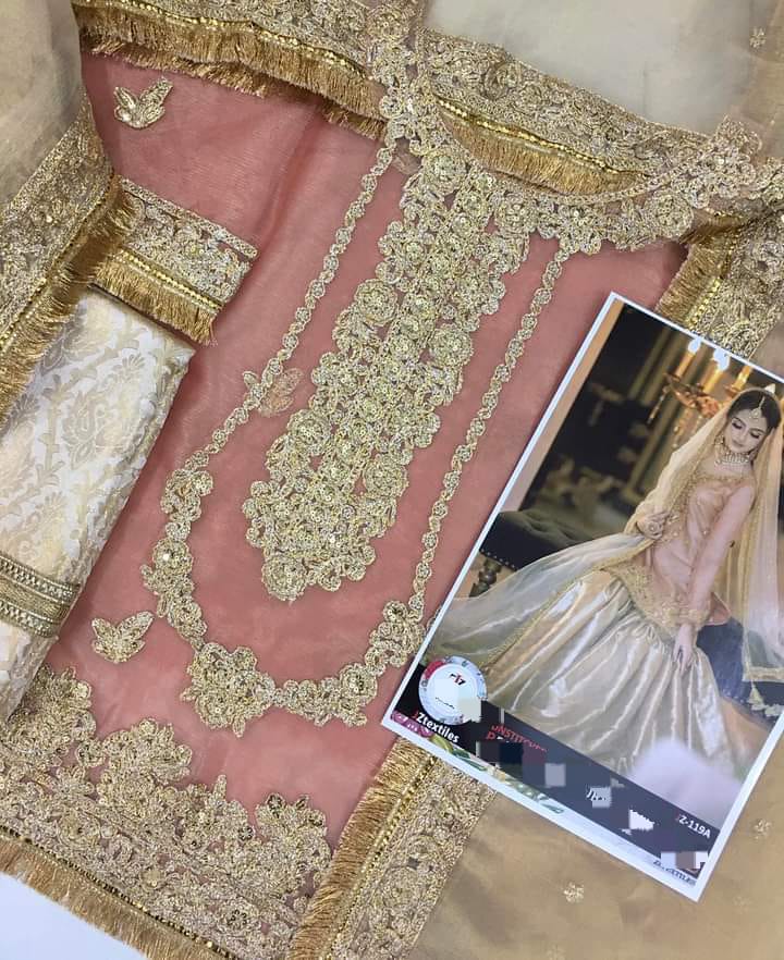 Designer Wear Heavy Mehndi dress unstiched